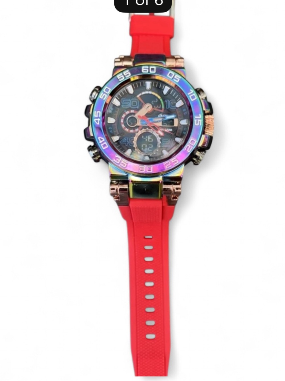 Men's Glamorous Watch Fitness & Casual Wear LED Alarm Stopwatch Non-Waterproof